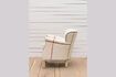 Miniature Fauteuil en tissu beige Turner 4