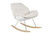 Miniature Fauteuil en tissu blanc Rocky 1