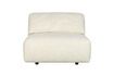 Miniature Fauteuil en tissu blanc Wings 1