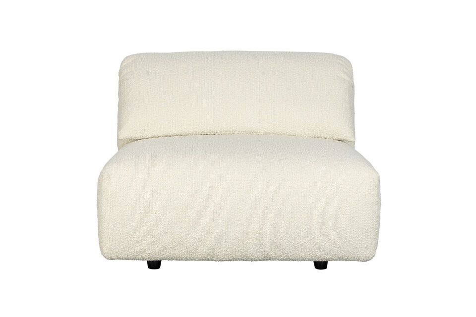 Fauteuil en tissu blanc Wings Zuiver