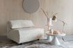 Miniature Fauteuil en tissu blanc Wings 3