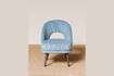 Miniature Fauteuil en tissu bleu Cyrus 2