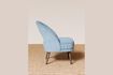 Miniature Fauteuil en tissu bleu Cyrus 4