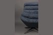 Miniature Fauteuil en tissu bleu Vince 6