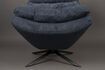 Miniature Fauteuil en tissu bleu Vince 7