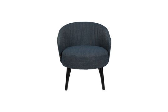 Fauteuil en tissu bleu Waldo Détouré