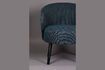 Miniature Fauteuil en tissu bleu Waldo 6