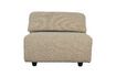 Miniature Fauteuil en tissu brun Wings 1