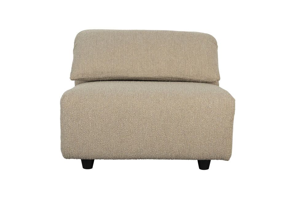 Fauteuil en tissu brun Wings Zuiver