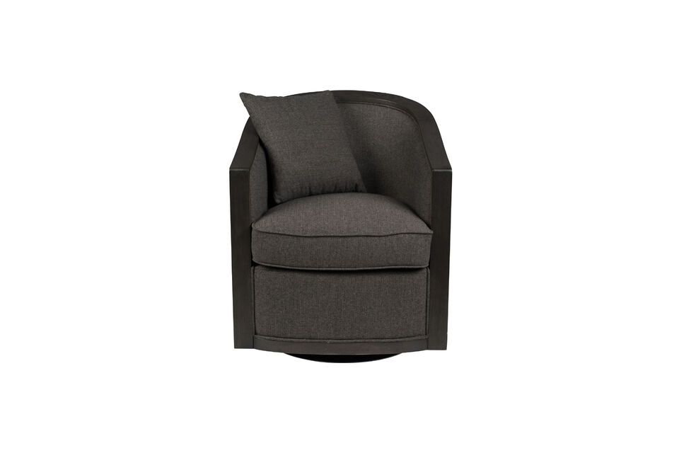 Fauteuil en tissu gris Amaron DutchBone