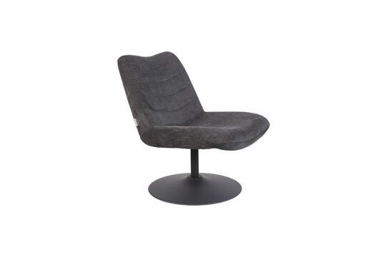 Fauteuil en tissu gris Bubba Détouré