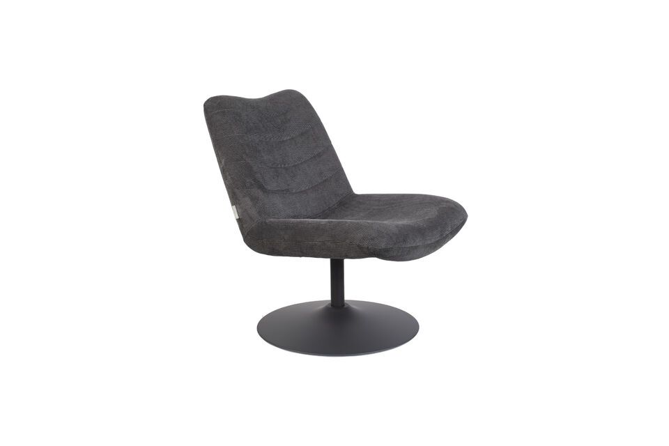 Fauteuil en tissu gris Bubba Zuiver