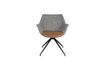 Miniature Fauteuil en tissu gris Doulton 6