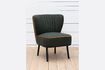 Miniature Fauteuil en tissu gris foncé Emorine 1