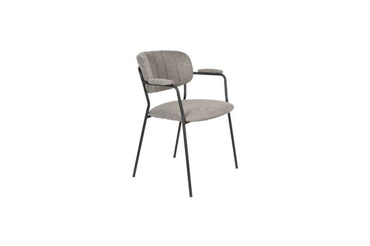 Fauteuil en tissu gris Jolien Détouré