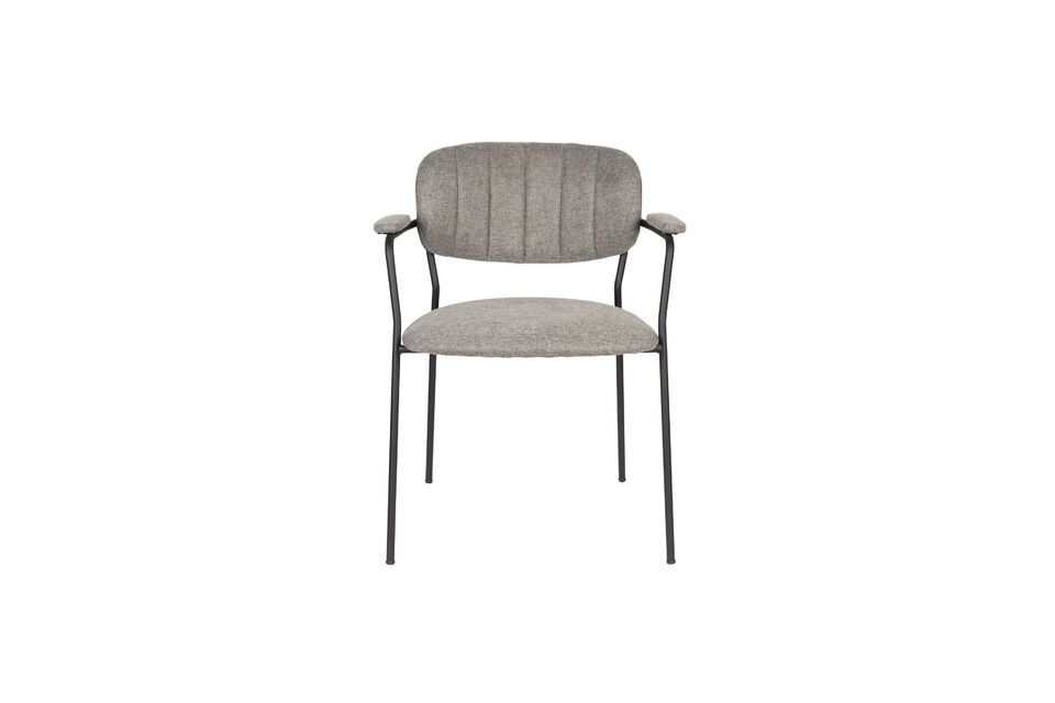 Découvrez le confort et l\'élégance combinés avec notre fauteuil en tissu gris Jolien