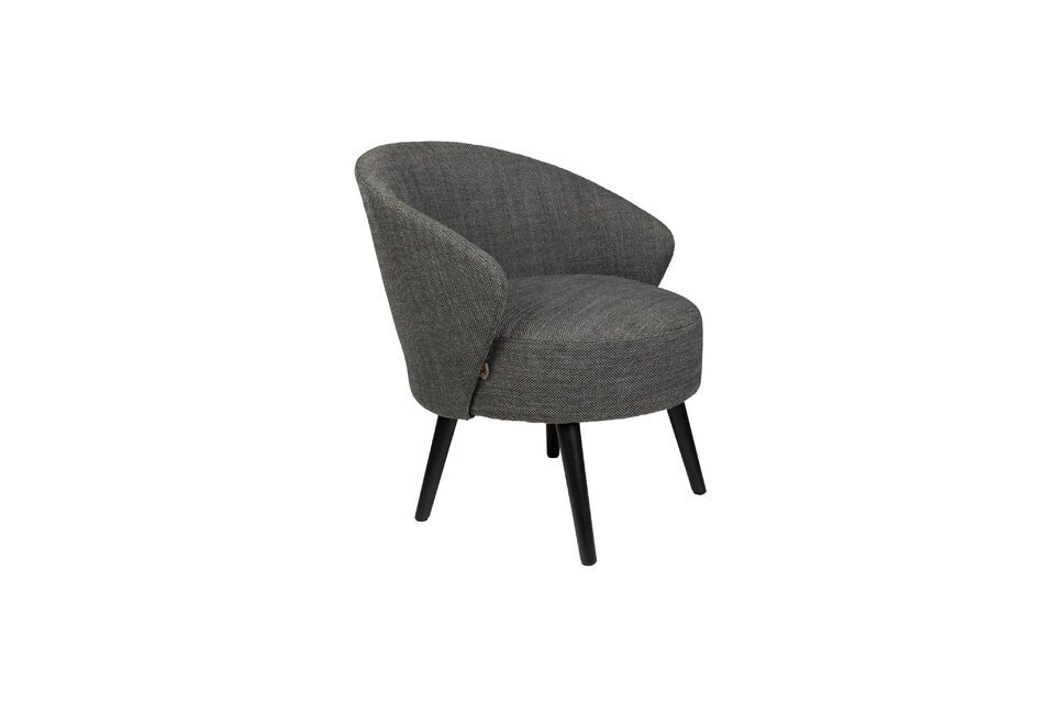 Fauteuil en tissu gris Waldo DutchBone