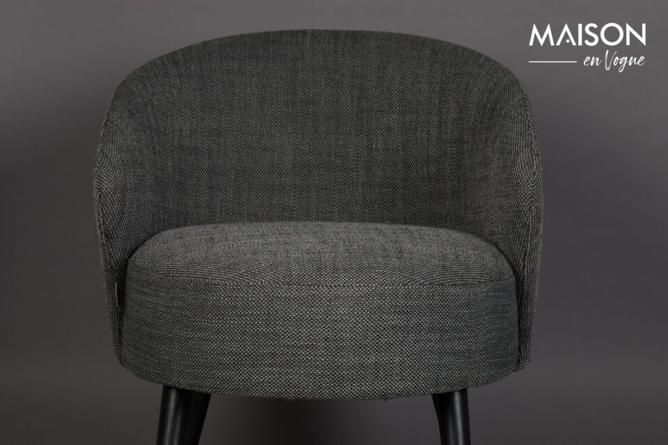 Découvrez la combinaison parfaite de style et de confort avec notre Fauteuil en tissu gris Waldo