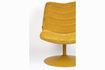 Miniature Fauteuil en tissu jaune Bubba 10