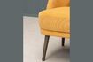 Miniature Fauteuil en tissu jaune Cyrus 6