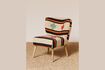 Miniature Fauteuil en tissu multicolore Cruz 1