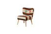 Miniature Fauteuil en tissu multicolore Cruz 6