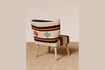 Miniature Fauteuil en tissu multicolore Cruz 3