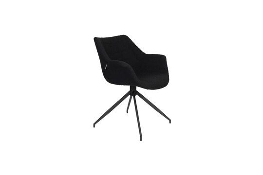 Fauteuil en tissu noir Doulton Détouré