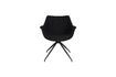 Miniature Fauteuil en tissu noir Doulton 6