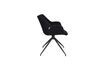 Miniature Fauteuil en tissu noir Doulton 7