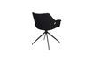 Miniature Fauteuil en tissu noir Doulton 8