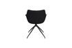 Miniature Fauteuil en tissu noir Doulton 9