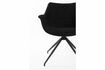 Miniature Fauteuil en tissu noir Doulton 11