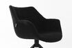 Miniature Fauteuil en tissu noir Doulton 2