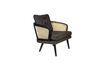 Miniature Fauteuil en tissu noir Manou 1