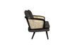 Miniature Fauteuil en tissu noir Manou 8