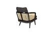 Miniature Fauteuil en tissu noir Manou 9