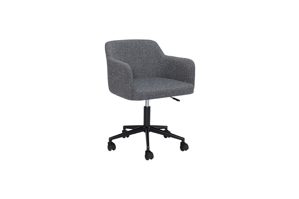 Fauteuil en tissu noir Rest Hübsch