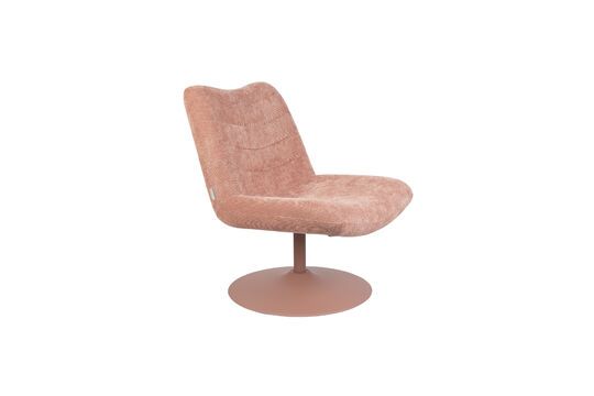 Fauteuil en tissu rose Bubba Détouré