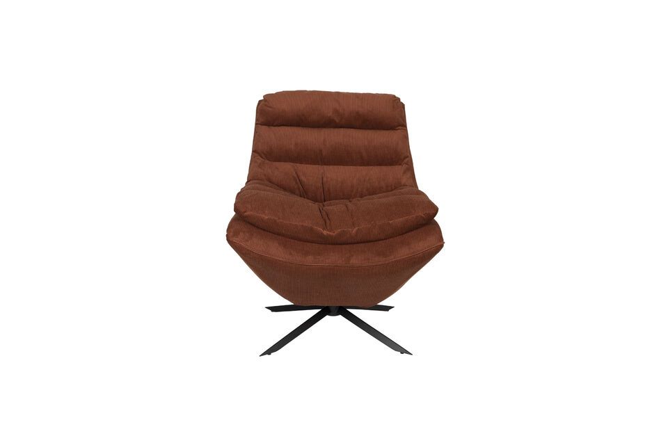 Confort et style avec notre fauteuil rouge, parfait sous tous les angles.