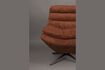 Miniature Fauteuil en tissu rouge Vince 6