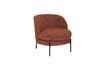 Miniature Fauteuil en tissu terracotta Miles 1