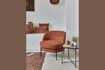 Miniature Fauteuil en tissu terracotta Miles 2