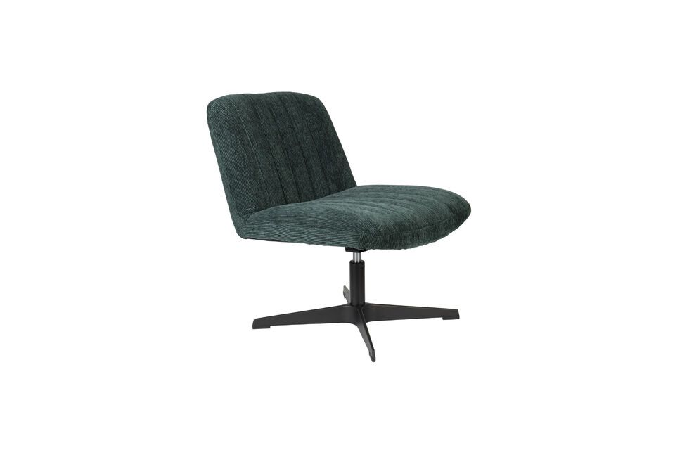 Fauteuil en tissu vert Belmond White Label