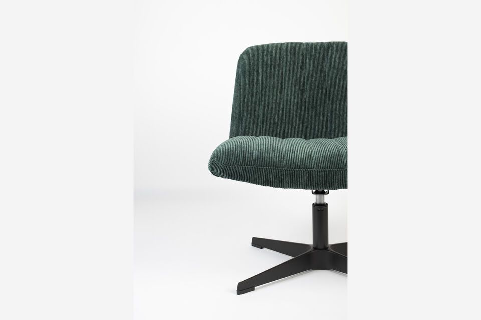 Fauteuil en tissu vert Belmond - 11