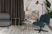 Miniature Fauteuil en tissu vert Belmond 3