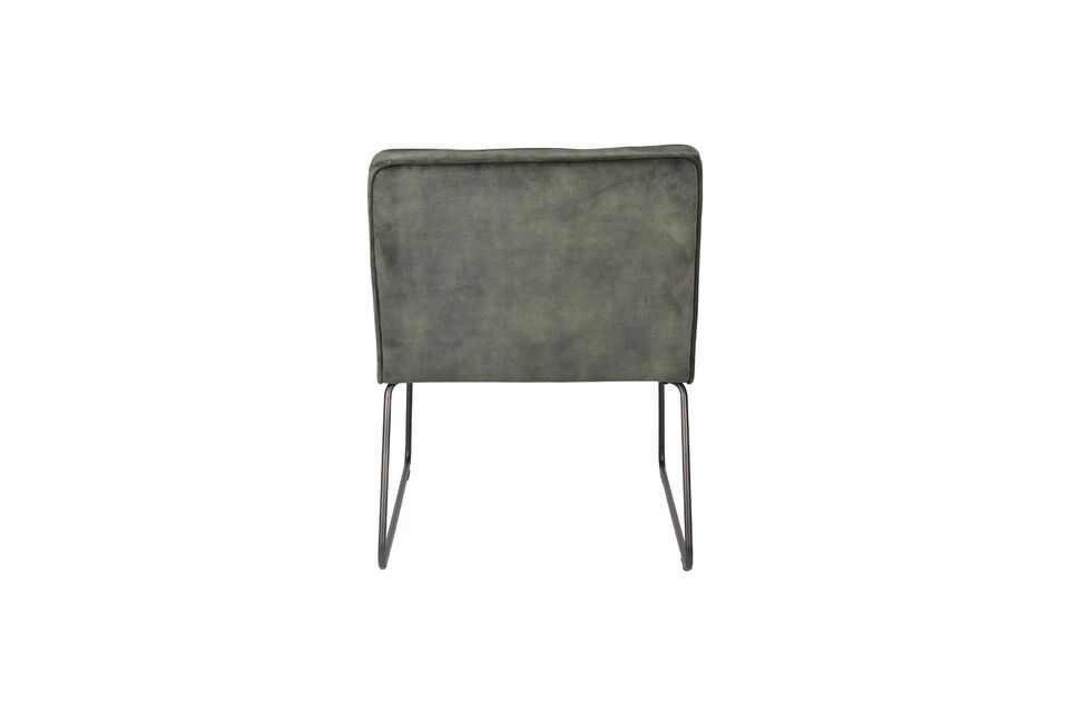 Fauteuil en tissu vert Clark - 10