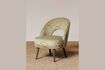 Miniature Fauteuil en tissu vert Cyrus 1