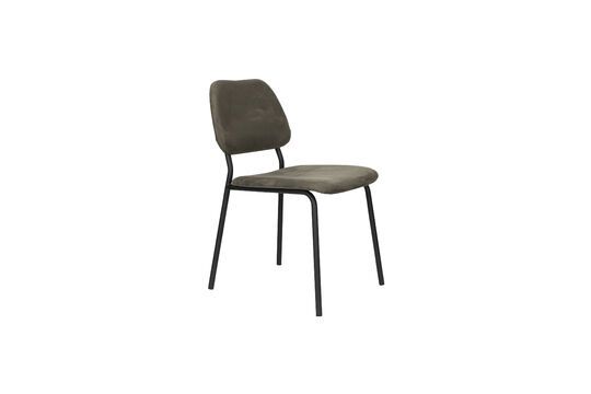 Fauteuil en tissu vert Darby Détouré