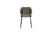 Miniature Fauteuil en tissu vert Darby 6